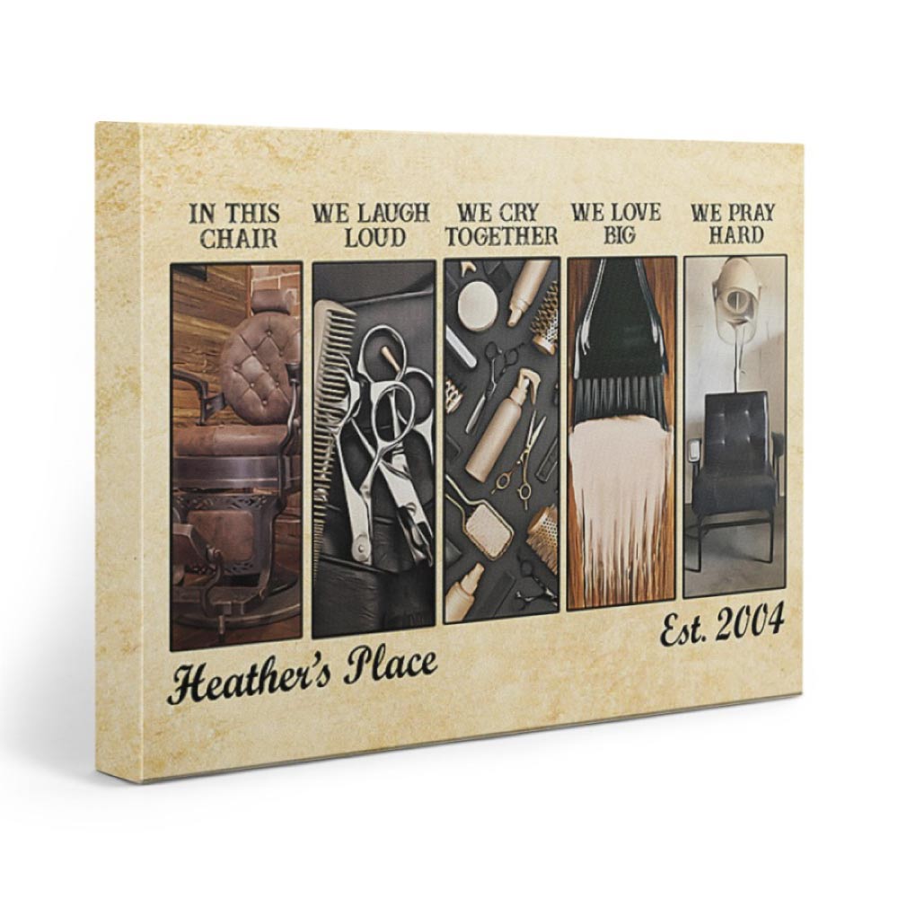 Personalized Salon Wall Art For Hairstylists