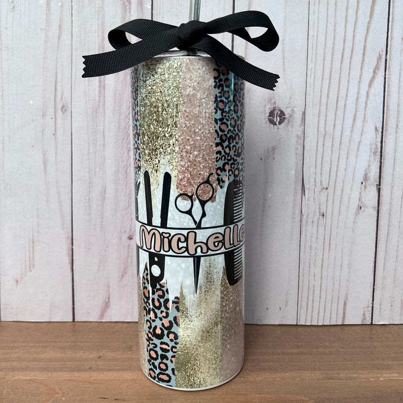 Hydrate in Elegance: Custom Name Tumbler