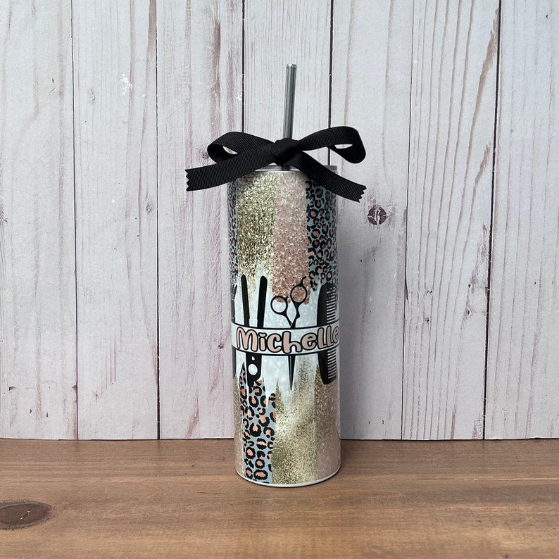 Hydrate in Elegance: Custom Name Tumbler