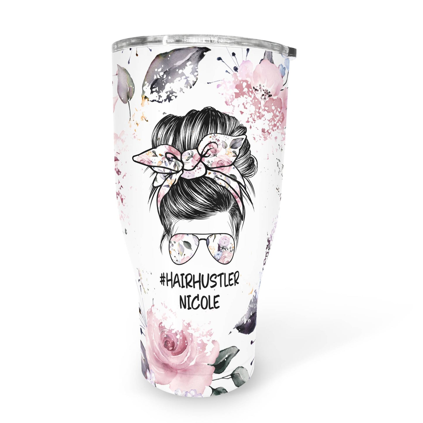 Personalized HairHustler Tumbler for Hairstylists