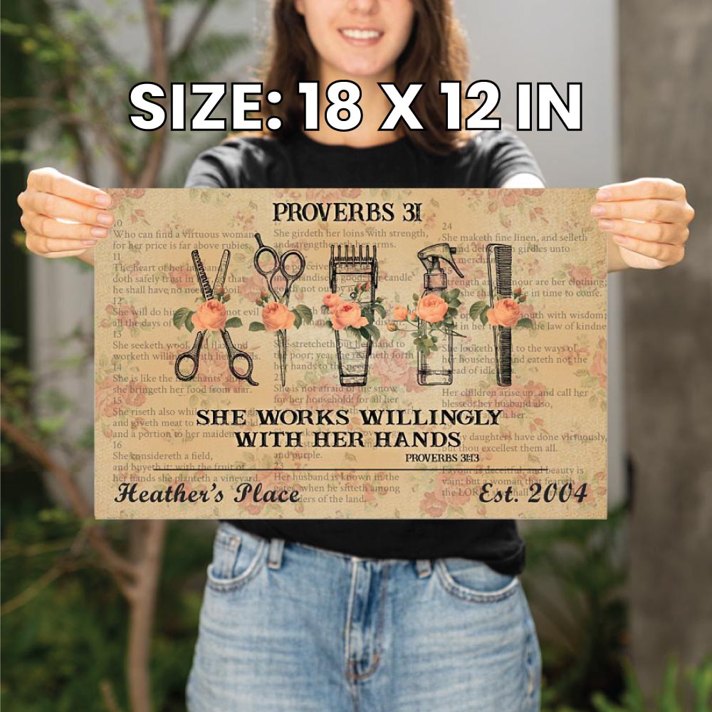 Personalized Salon Wall Art for the Queen of Hair Magic