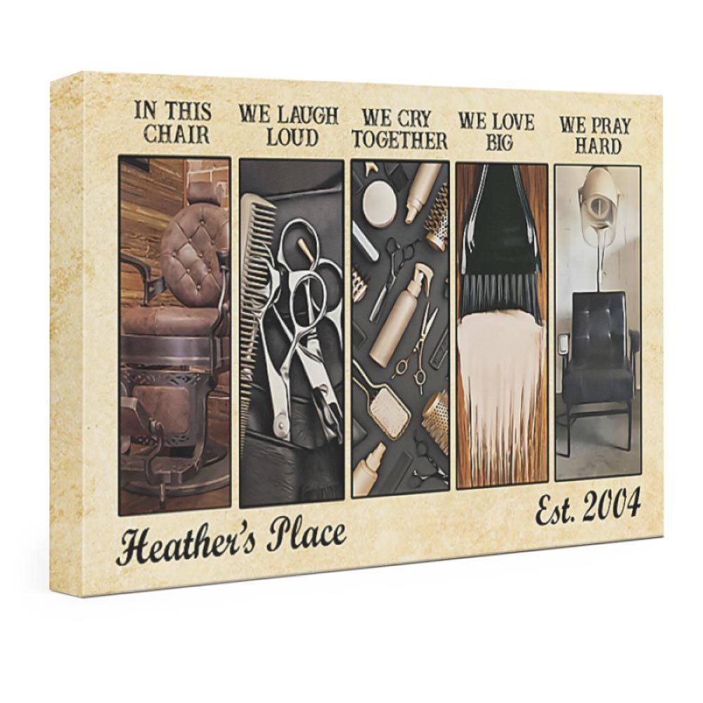 Personalized Salon Wall Art For Hairstylists