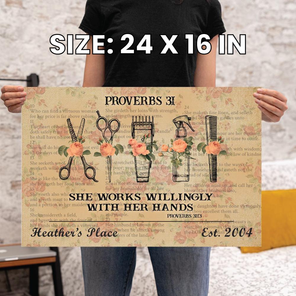 Personalized Salon Wall Art for the Queen of Hair Magic