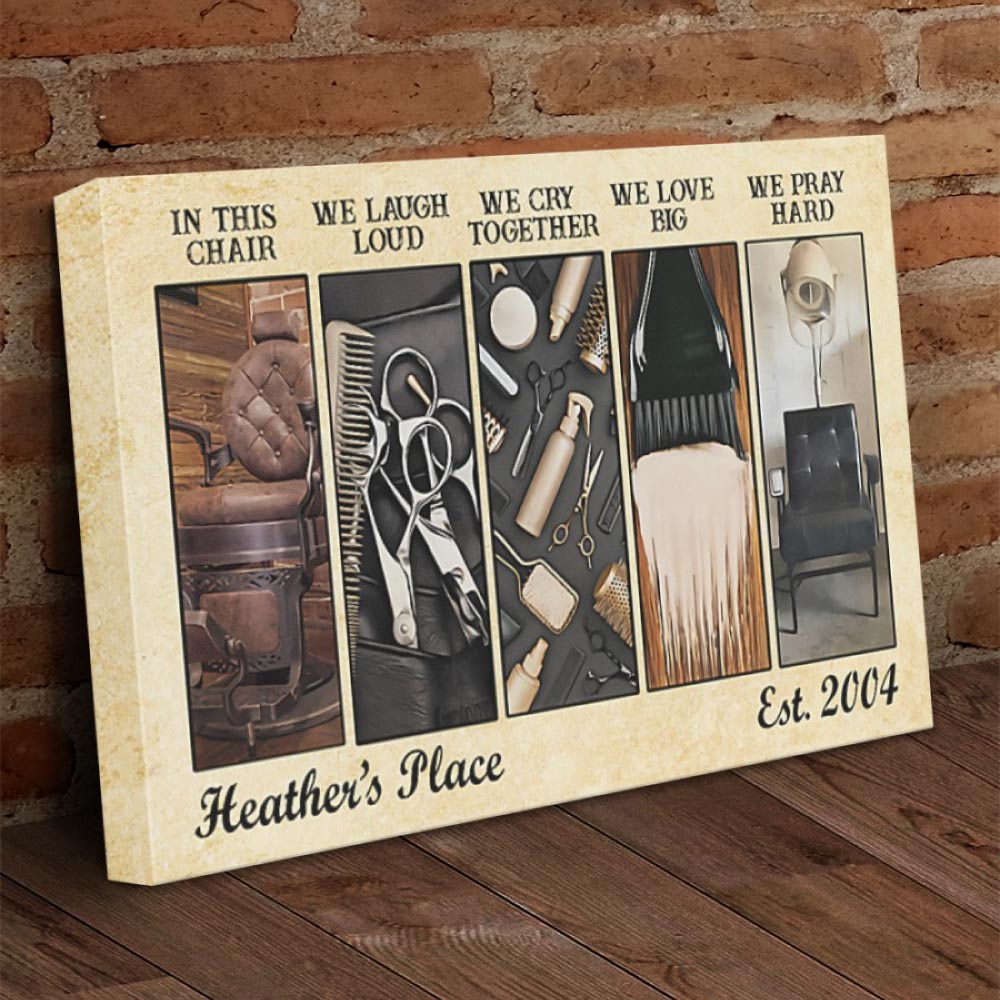 Personalized Salon Wall Art For Hairstylists