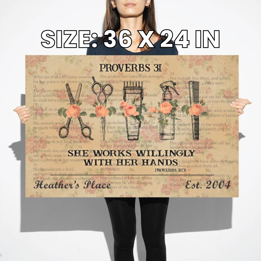 Personalized Salon Wall Art for the Queen of Hair Magic