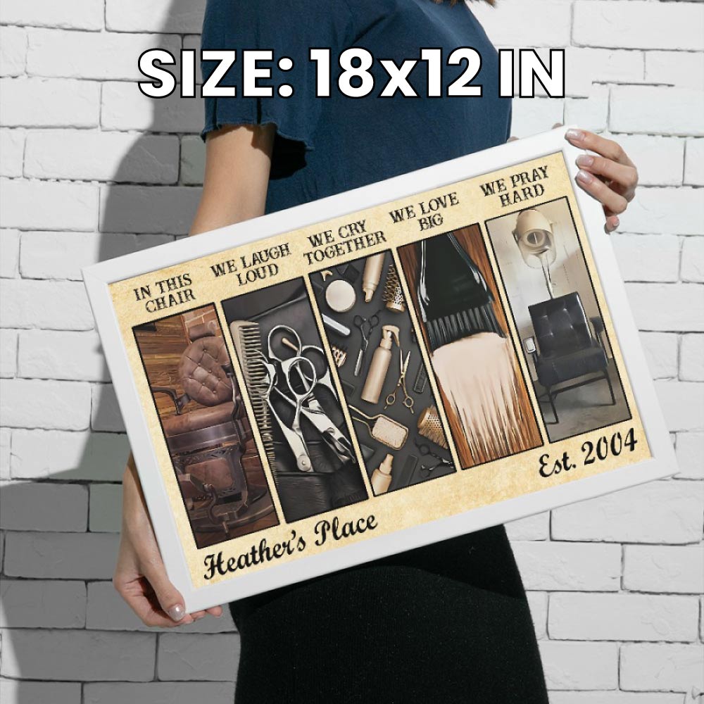 Personalized Salon Wall Art For Hairstylists
