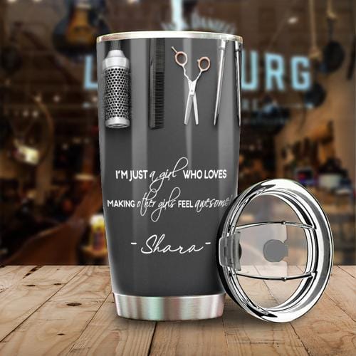 “Just a Girl Who Styles" Personalized Tumbler