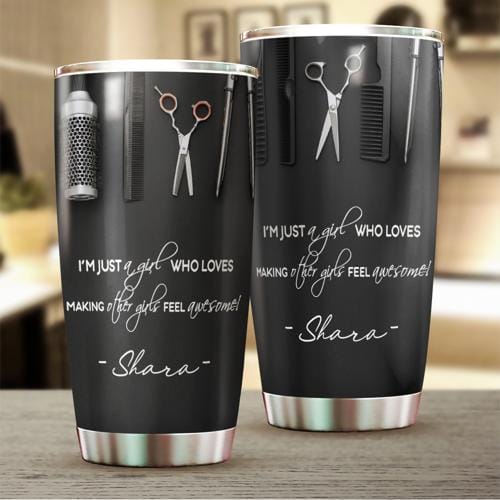 “Just a Girl Who Styles" Personalized Tumbler