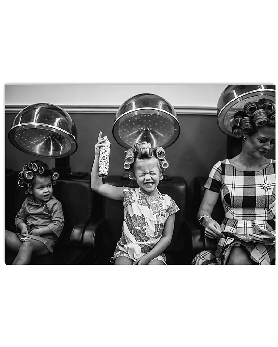 Retro Hairdressing Wall Art for Hairstylists