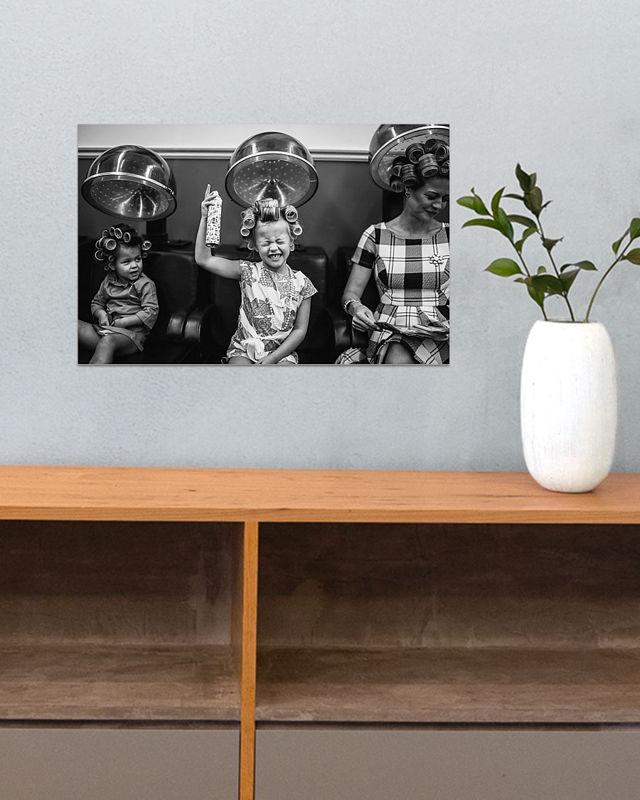 Retro Hairdressing Wall Art for Hairstylists