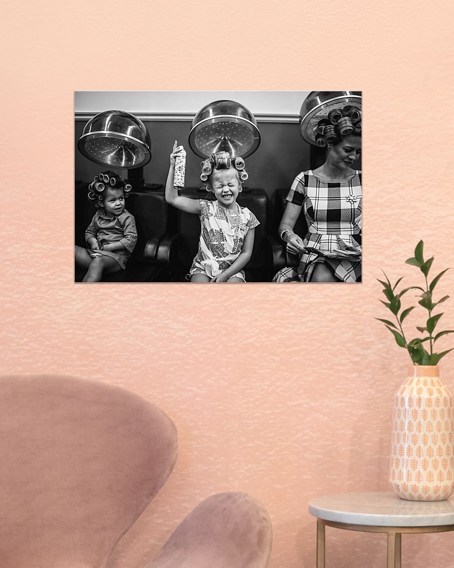 Retro Hairdressing Wall Art for Hairstylists