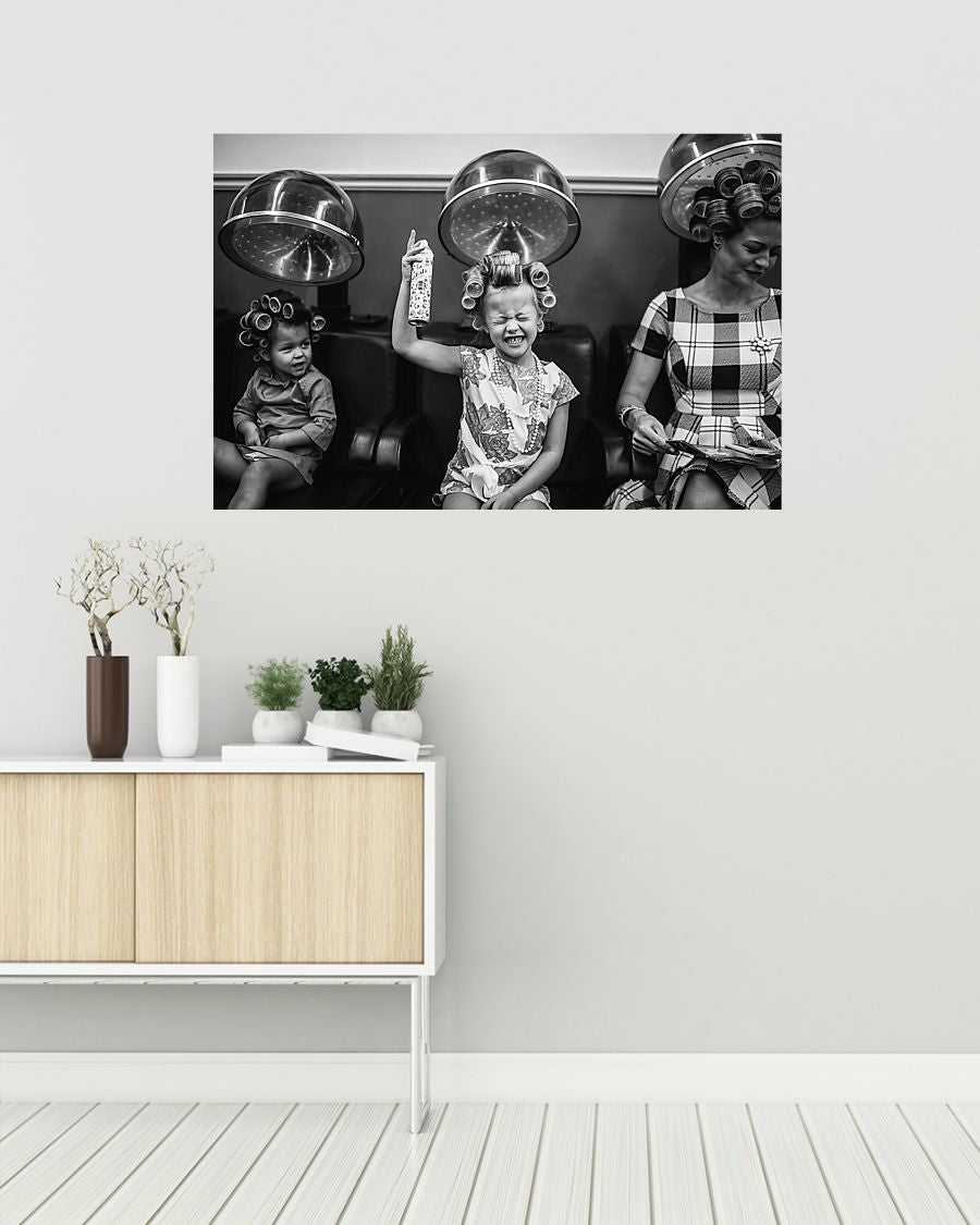 Retro Hairdressing Wall Art for Hairstylists