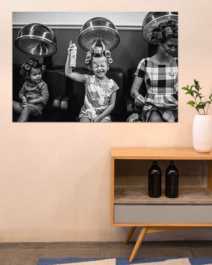 Retro Hairdressing Wall Art for Hairstylists