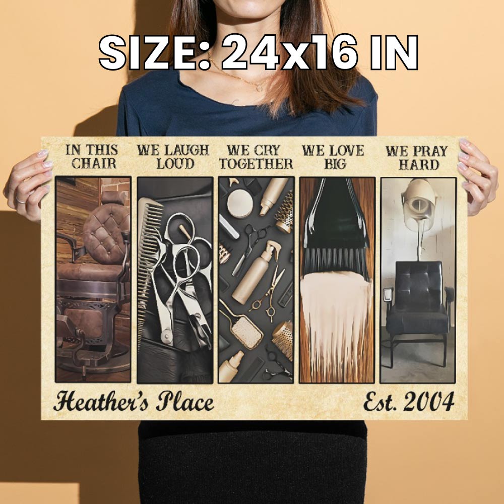 Personalized Salon Wall Art For Hairstylists