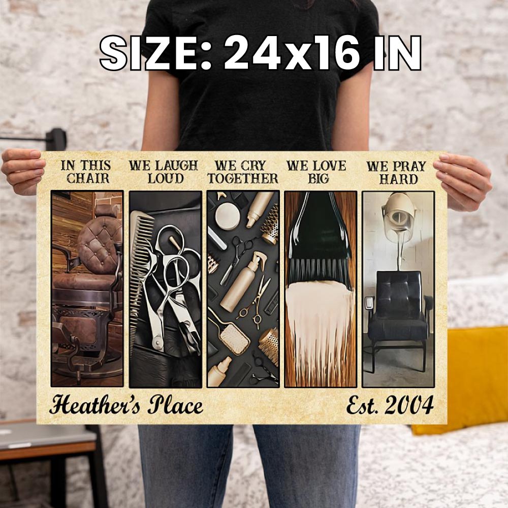 Personalized Salon Wall Art For Hairstylists