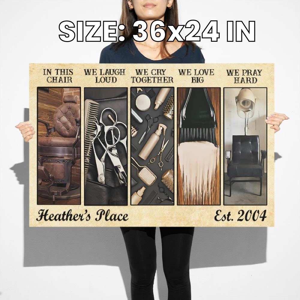 Personalized Salon Wall Art For Hairstylists