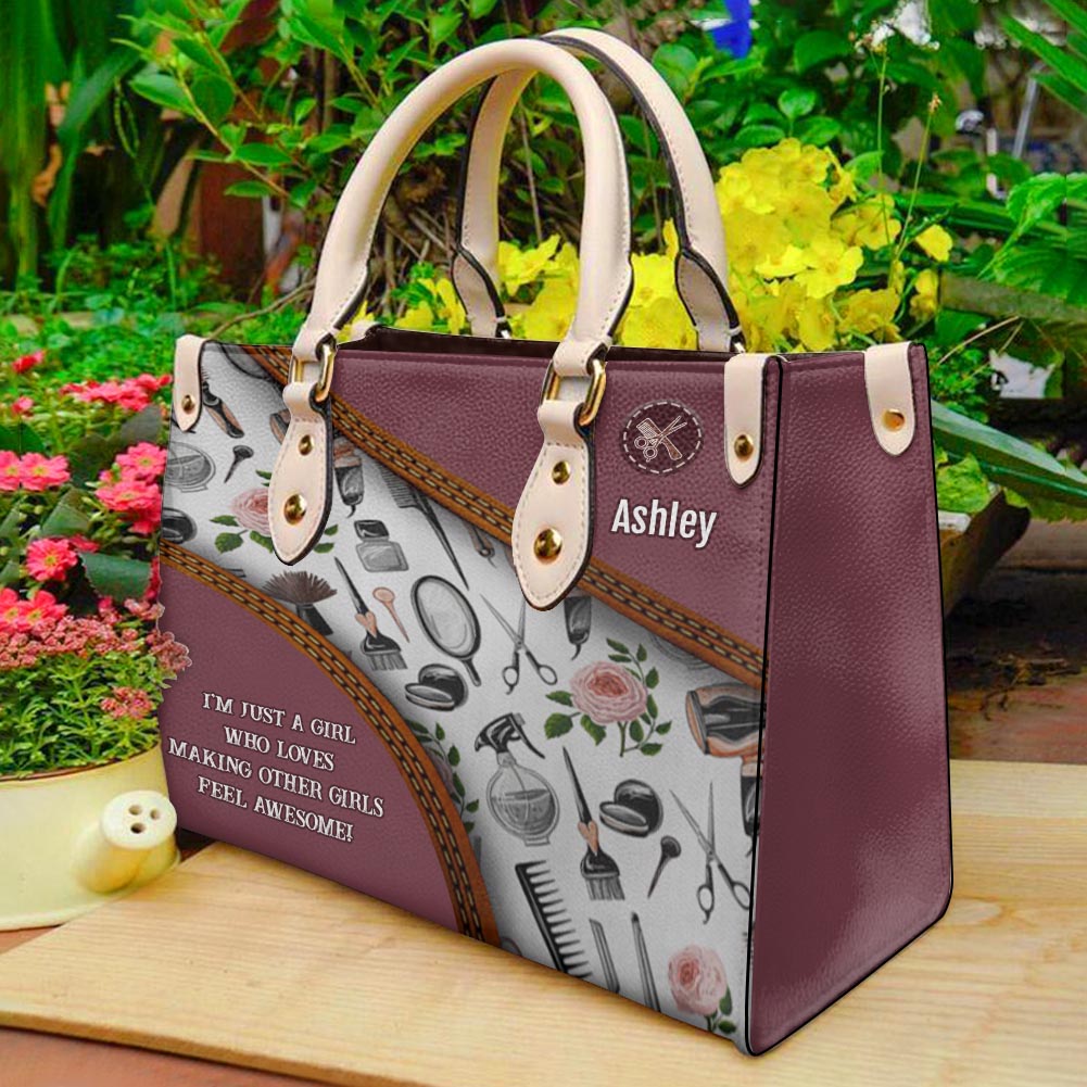Making Other Girls Feel Awesome Personalized Leather Handbag H41