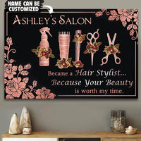 Your Beauty, My Mission: Hairdresser's Inspirational Poster