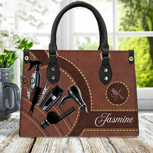 😍😍 Salon Chic: Carry Your Craft with Our Personalized Leather Handbag