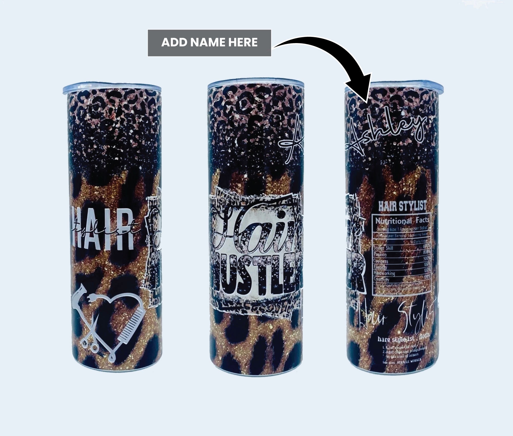 Hair Stylist Nutritional Fact Tumbler