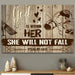 God Is Within Her, She Will Not Fall Wall Art