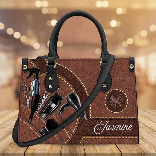😍😍 Salon Chic: Carry Your Craft with Our Personalized Leather Handbag