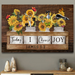 Today I Choose Joy - Sunflower Hairdresser Canvas