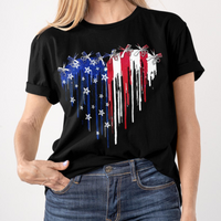 July 4th Hairstylist Shirt - American Flag Style P344