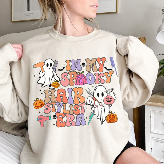 In My Spooky Hair Stylist Era Ghost Shirt P444