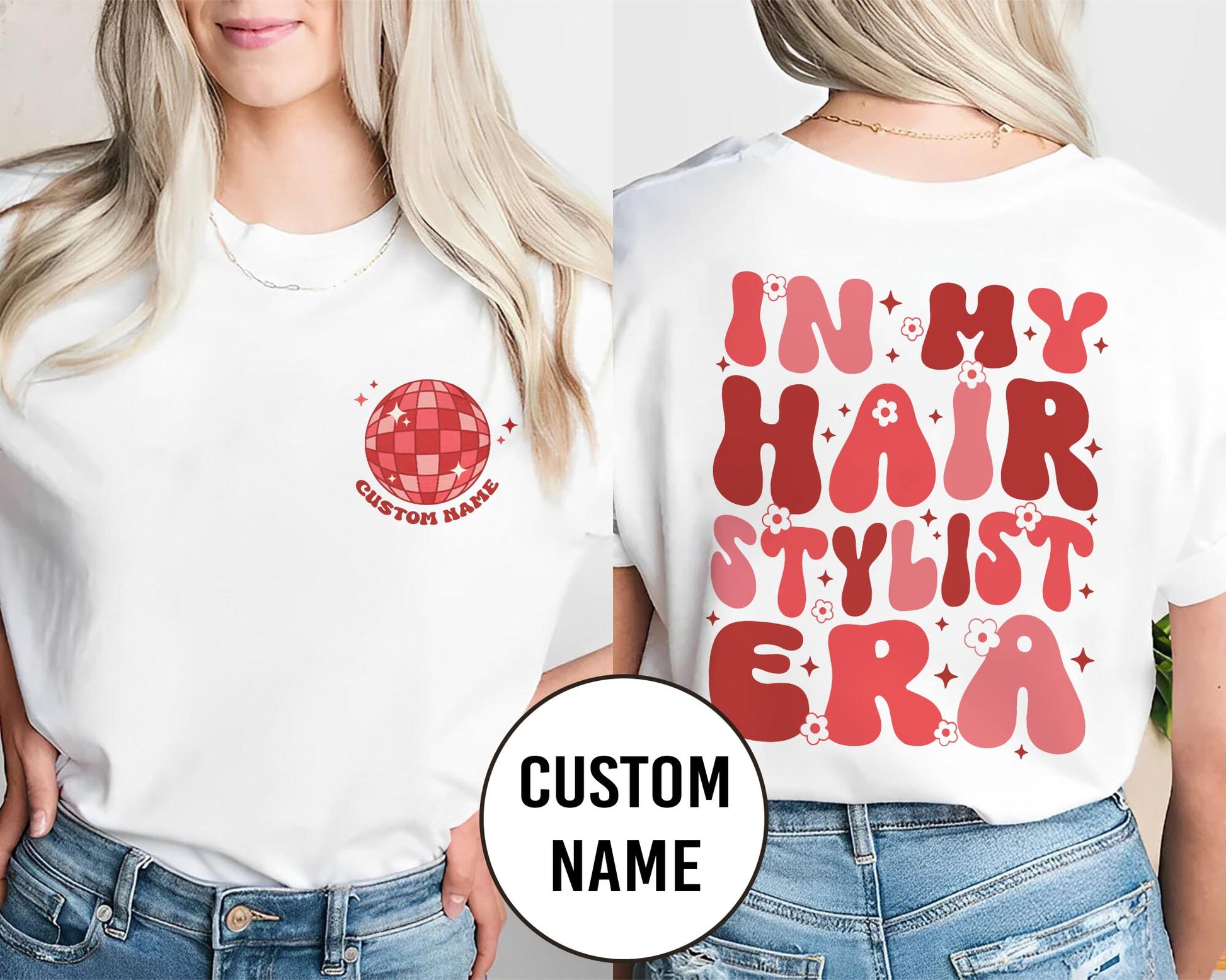 In My Hair Stylist Era Retro Shirt - Personalized Shirt P498