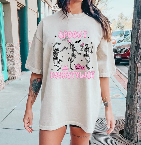 Dancing Skeletons Spooky Stylist Shirt P504
