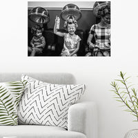 Retro Hairdressing Wall Art for Hairstylists