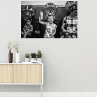 Retro Hairdressing Wall Art for Hairstylists