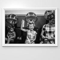 Retro Hairdressing Wall Art for Hairstylists