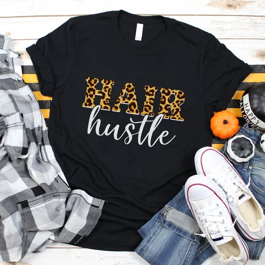 Leopard Hair Hustle Shirt - Stylist Vibes P603
