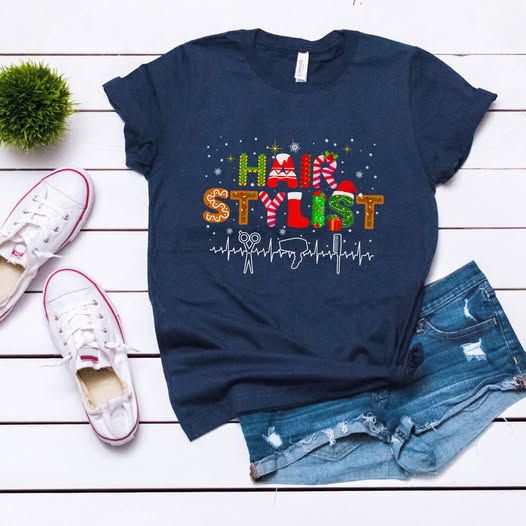 Cute Holiday Shirt for Hairstylists P609