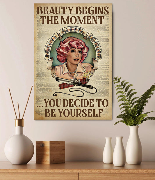 Vintage Hair Stylist Wall Art