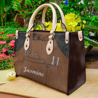 Carry Your Tools Like a Boss Personalized Leather Handbag H15
