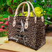 Bold Leopard Leather Handbag for Hair Artists H32