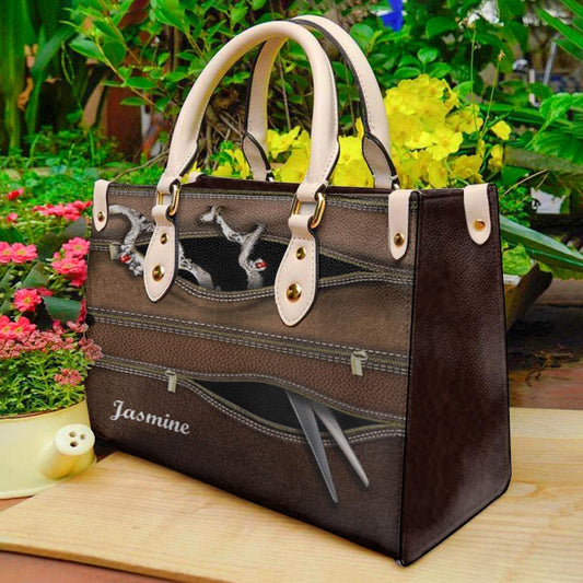 Personalized Leather Handbag For Stylists Who Love to Soar H33