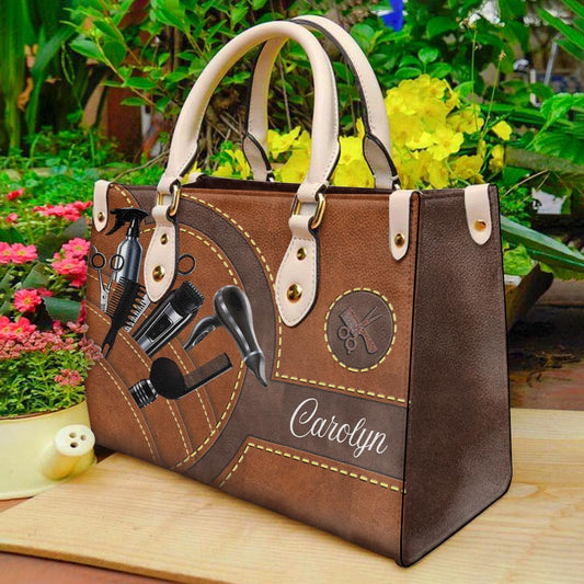 Salon Queen Personalized Leather Handbag H38