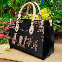 Elegant Floral Touch Personalized Leather Handbag H4