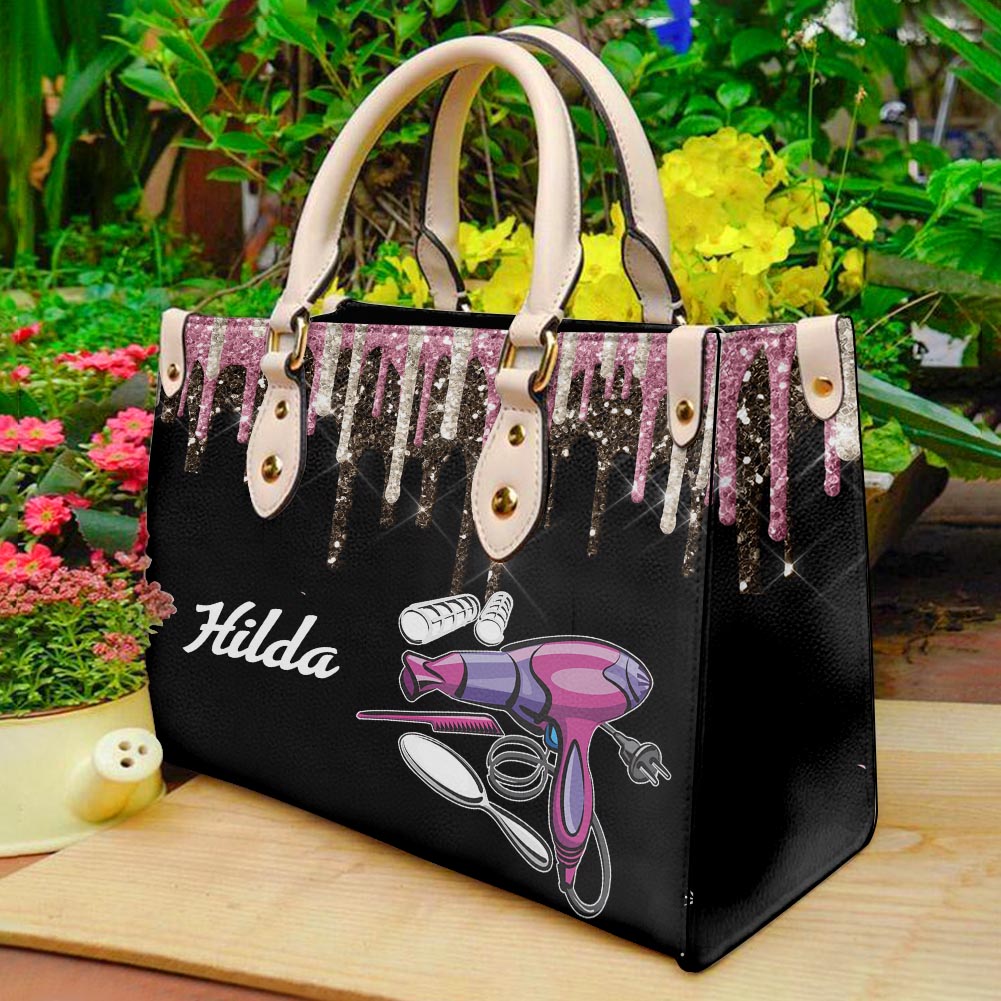 Shine Through Every Blowout Personalized Leather Handbag H6