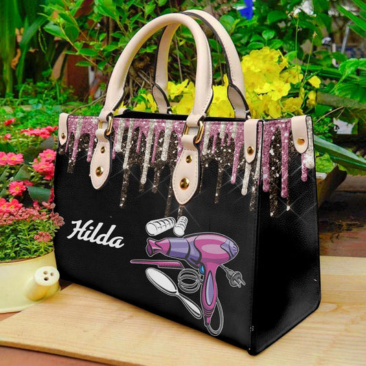 Shine Through Every Blowout Personalized Leather Handbag H6