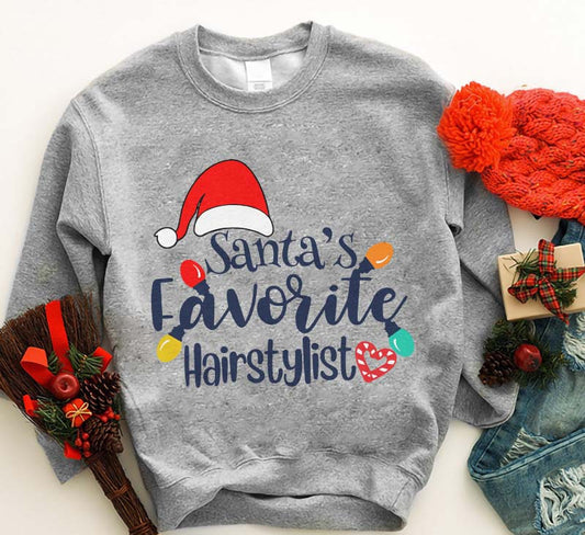 Santa’s Favorite Hairstylist - Christmas Sweatshirt P32