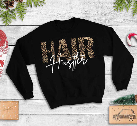 Stylish Hair Hustler Leopard Sweater P18