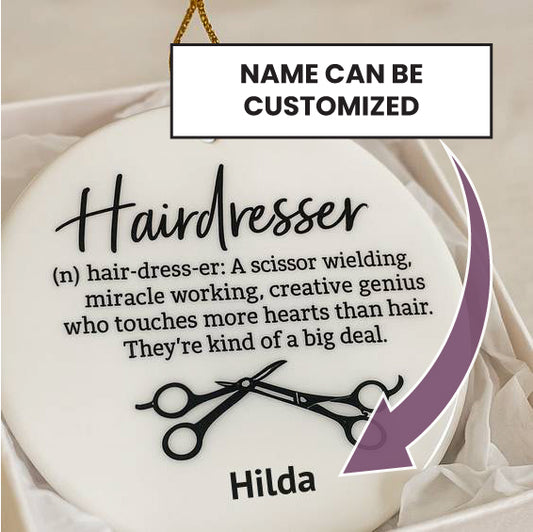 Personalized Hairdresser Ornaments