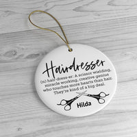 Personalized Hairdresser Ornaments