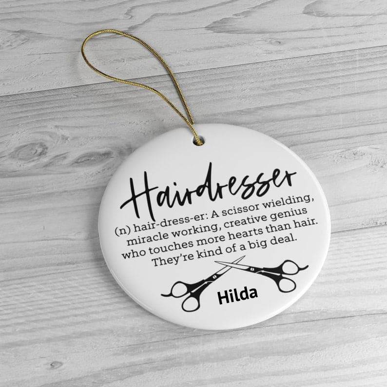 Personalized Hairdresser Ornaments