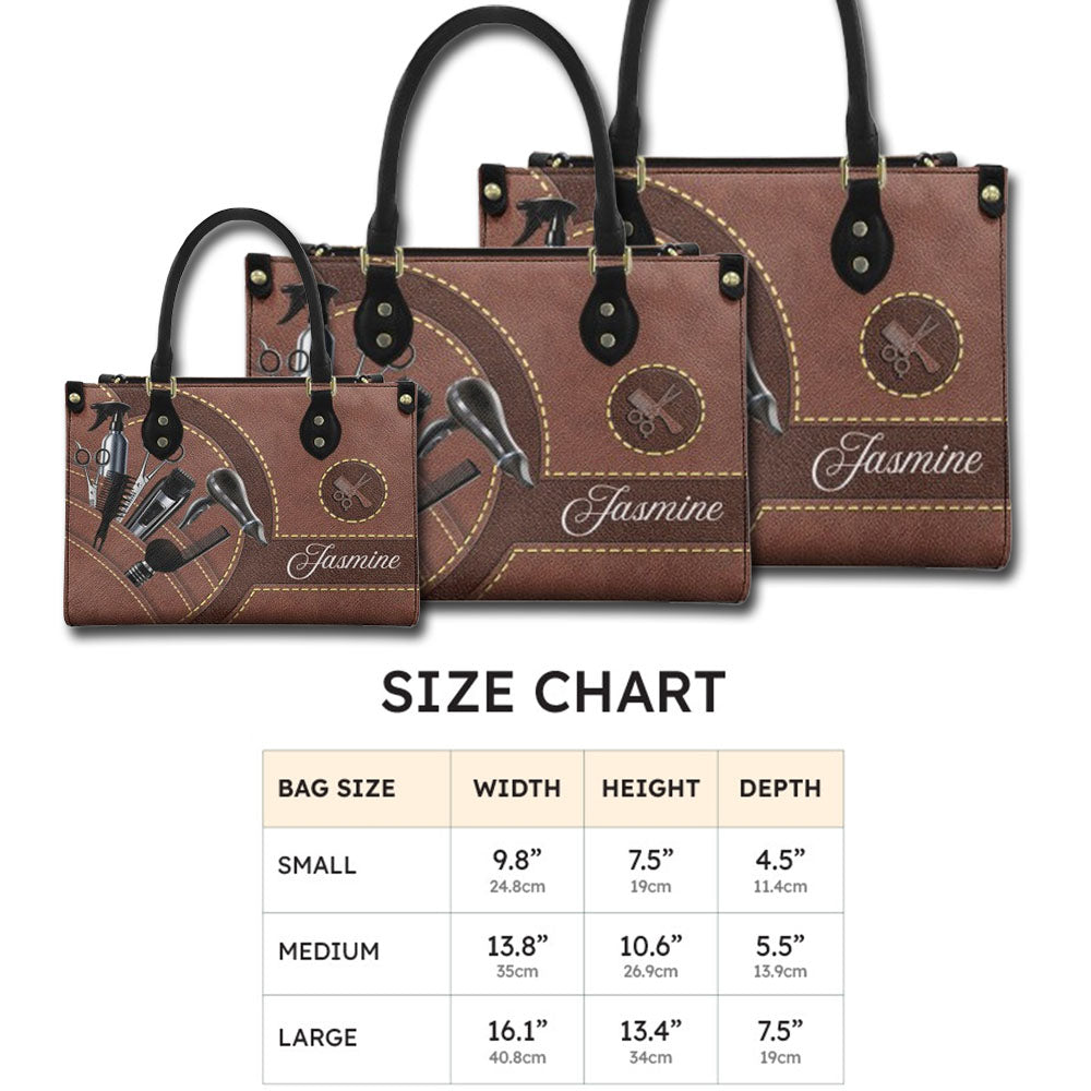 😍😍 Salon Chic: Carry Your Craft with Our Personalized Leather Handbag